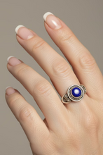 Load image into Gallery viewer, Lapis Lazuli Sterling silver ring sizes 7 (AC287)