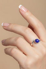 Load image into Gallery viewer, Lapis Lazuli Sterling silver ring sizes 7 (DC210)