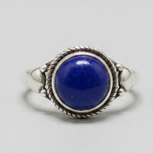Load image into Gallery viewer, Lapis Lazuli sterling silver ring size 6 AC92