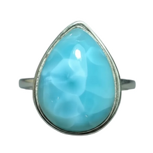 Load image into Gallery viewer, Larimar Sterling silver ring sizes 6, 8, 11, 13, 14 (BR020)