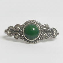 Load image into Gallery viewer, Malachite Sterling silver ring sizes 4, 5, 13, 14 (BR001)