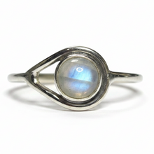 Load image into Gallery viewer, Moonstone Sterling Silver ring size 3, 4, 5, 6, 11, 12, 13 BR033