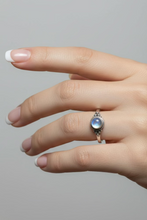 Load image into Gallery viewer, Moonstone Sterling Silver ring size 4, 5, 10, 12, 13 BR044