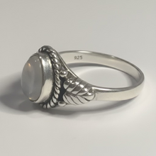 Load image into Gallery viewer, Moonstone Sterling silver ring sizes 4 & 14 (BR030)