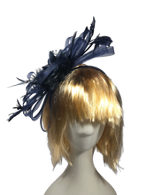 Load image into Gallery viewer, Stunning Navy Stacey Fascinator. (FS006)