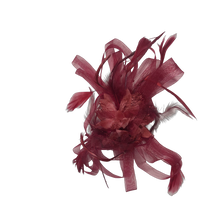 Load image into Gallery viewer, Stunning Plum Stacey Fascinator. (FS008)