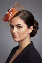 Load image into Gallery viewer, Stunning Orange fascinator. FS013