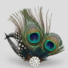Load image into Gallery viewer, Stunning Peacock Feather Fascinator FS162