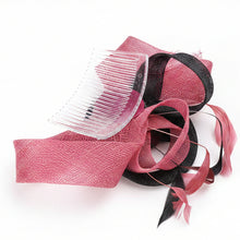 Load image into Gallery viewer, Stunning Pink & Black Fascinator. FS041