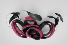 Load image into Gallery viewer, Stunning Pink & Black Fascinator FS150
