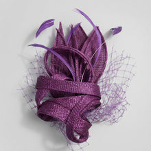 Load image into Gallery viewer, Stunning Purple Fascinator FS122