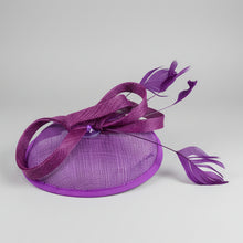 Load image into Gallery viewer, Stunning Purple Fascinator FS203