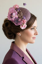 Load image into Gallery viewer, Stunning Purple Floral Fascinator FS208