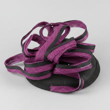 Load image into Gallery viewer, Stunning Purple & Black Fascinator FS206