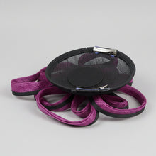 Load image into Gallery viewer, Stunning Purple & Black Fascinator FS206