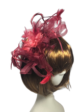 Load image into Gallery viewer, Stunning Plum Stacey Fascinator. (FS008)