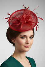 Load image into Gallery viewer, Stunning Red Fascinator FS204