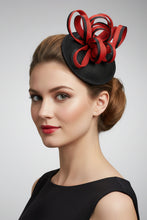 Load image into Gallery viewer, Stunning Red & Black Fascinator FS220