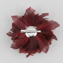 Load image into Gallery viewer, Stunning Red & Black Feather Fascinator FS167