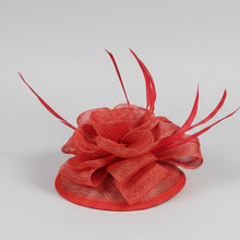 Load image into Gallery viewer, Stunning Red Fascinator. FS079