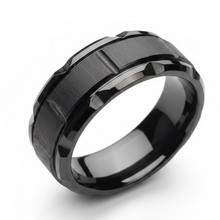 Load image into Gallery viewer, Stainless Steel Black ring. sizes 5, 6, 7, 8, 9, 10, 11, 12, 13, 14 RW05
