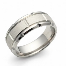 Load image into Gallery viewer, Stainless Steel Silver ring. sizes 5, 6, 7, 8, 9, 10, 11, 12, 13, 14. RW14