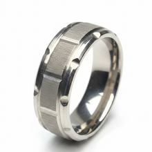Load image into Gallery viewer, Stainless Steel Silver ring. sizes 5, 6, 7, 8, 9, 10, 11, 12, 13, 14. RW14