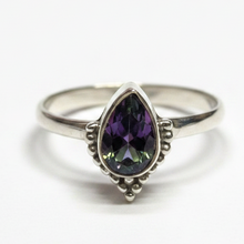 Load image into Gallery viewer, Sterling Silver Mystic Topaz gemstone ring. Size 3, 4, 5, 7, 8, 10, 11. BR032