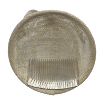 Load image into Gallery viewer, Stunning Cream Fascinator with blue & crystal sparkles (FS095)