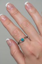 Load image into Gallery viewer, Turquoise sterling silver ring size 13 BR1