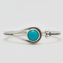 Load image into Gallery viewer, Turquoise sterling silver ring size 13 BR1