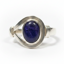 Load image into Gallery viewer, Charoite Sterling silver ring size 14 (ER28h )