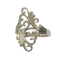 Load image into Gallery viewer, Sterling Silver Swirls ring available in sizes   7   (AS29a)
