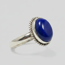 Load image into Gallery viewer, Lapis Lazuli Sterling silver ring sizes 9 (DC293)