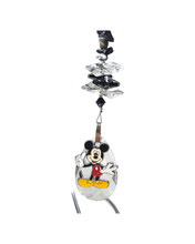 Load image into Gallery viewer, Mickey Mouse crystal suncatcher on large stand
