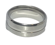 Load image into Gallery viewer, Stainless Steel - Silver ring.  Sizes 6, 7, 8, 9, 10, 11, 13  RW225
