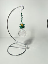 Load image into Gallery viewer, Butterfly crystal with malachite hanging on a stand SH6
