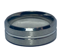Load image into Gallery viewer, Stainless Steel - Silver ring. Sizes 5, 6, 7, 8, 9, 10, 11, 12, 13  RW219
