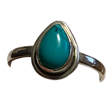 Load image into Gallery viewer, Sterling Silver Turquoise ring. Size 8.  DC29a
