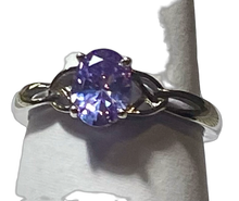 Load image into Gallery viewer, Sterling Silver - Purple Celtic ring.  Sizes  4, 9, 11.  SS232
