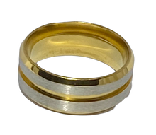 Load image into Gallery viewer, Stainless Steel - Gold&amp; silver ring.  Sizes 6, 7, 8, 9, 10, 11, 12  RW223
