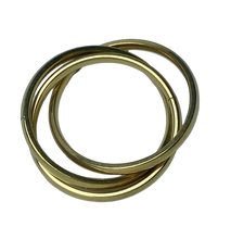 Load image into Gallery viewer, Fidget ring - Trio - Gold ring. Sizes 5, 6, 7, 8, 9, 10, 11, 12, 13. FR135
