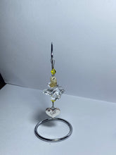 Load image into Gallery viewer, Dad crystal &amp; malachite gemstone suncatcher on a small stand  SH92
