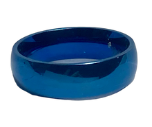 Load image into Gallery viewer, Stainless Steel - Blue ring.  Sizes  5.5, 6, 7, 8, 9, 10, 11, 12.  RW252
