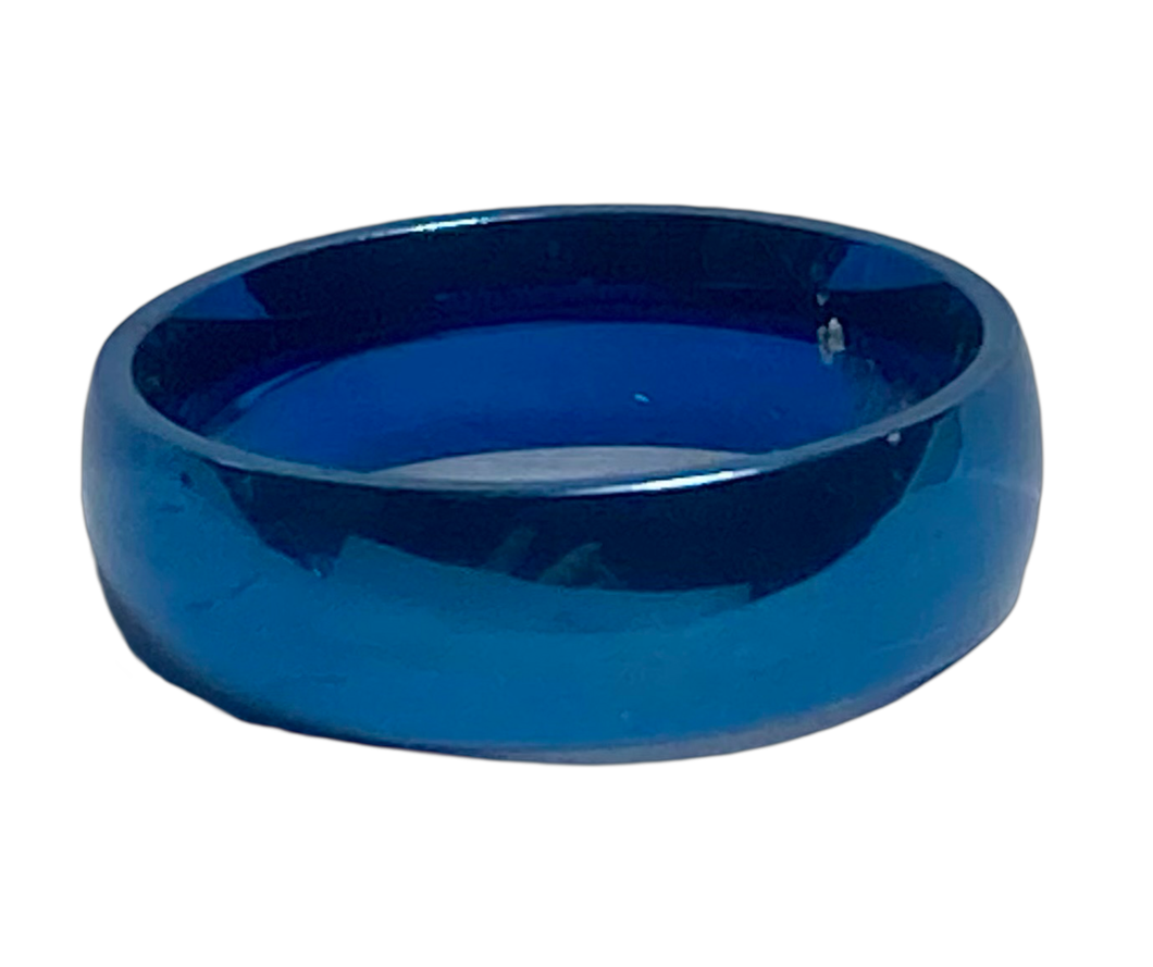 Stainless Steel - Blue ring.  Sizes  5.5, 6, 7, 8, 9, 10, 11, 12.  RW252