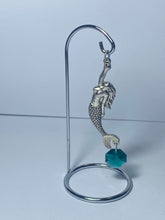 Load image into Gallery viewer, Mermaid crystal suncatcher on a standing SH167
