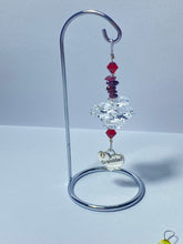 Load image into Gallery viewer, Granddad crystal &amp; citrine gemstone suncatcher on a small stand  SH97
