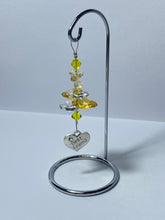 Load image into Gallery viewer, Best Friend crystal &amp; citrine gemstone suncatcher on a small stand  SH91
