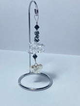 Load image into Gallery viewer, Son crystal &amp; tigers eye gemstone suncatcher on a small stand  SH100
