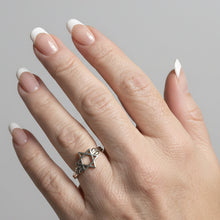 Load image into Gallery viewer, Star of David Sterling Silver ring sizes  4, 5, 6, 7, 12.  (AB01)
